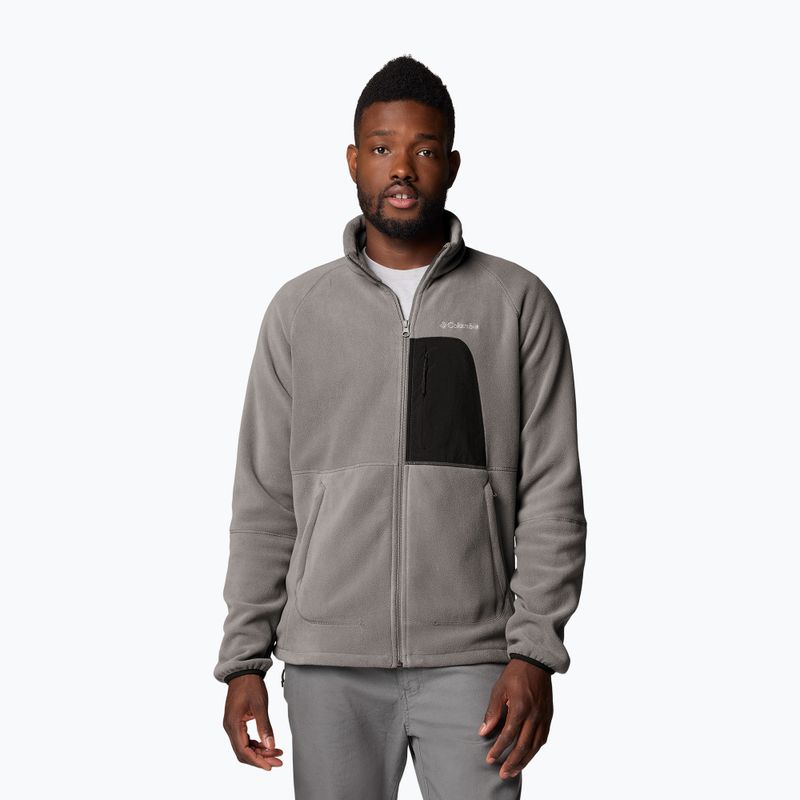 Pánská fleecová mikina Columbia Rapid Expedition II Full Zip Fleece city grey/shark