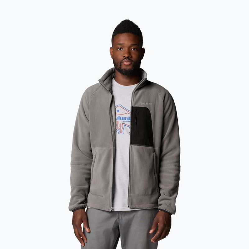 Pánská fleecová mikina Columbia Rapid Expedition II Full Zip Fleece city grey/shark 5