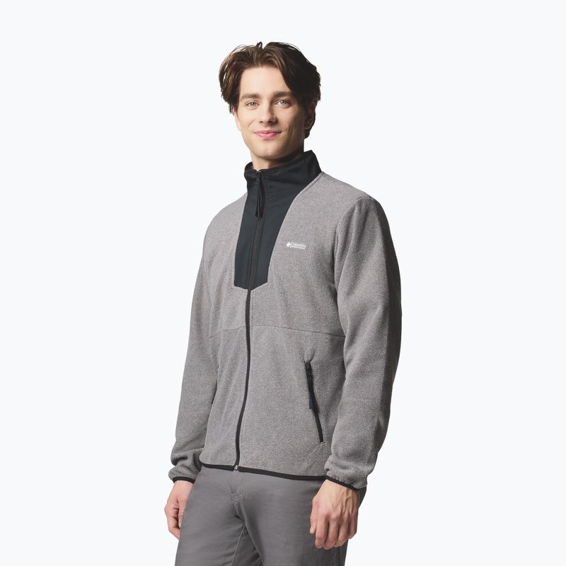 Pánská mikina Columbia Sequoia Grove FZ Fleece city grey heather/black 4