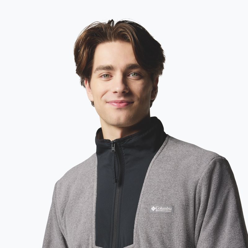 Pánská mikina Columbia Sequoia Grove FZ Fleece city grey heather/black 5