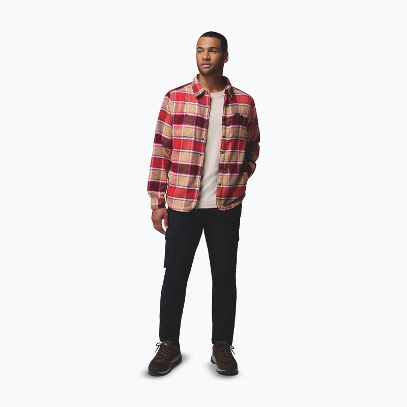 Pánská košile Columbia Windward II rich wine trapper windowpane 2