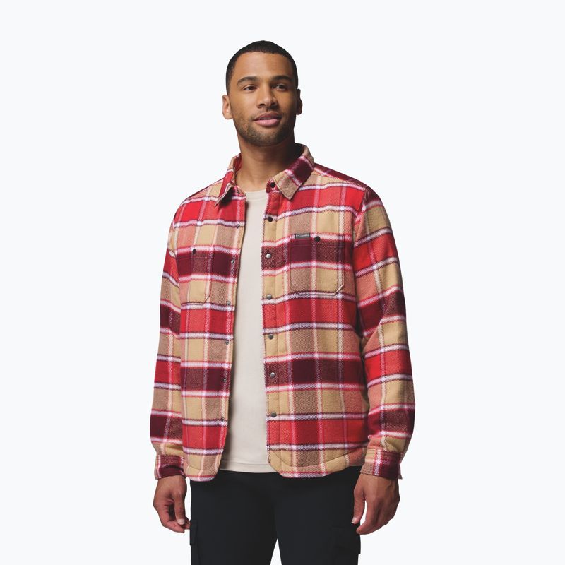 Pánská košile Columbia Windward II rich wine trapper windowpane 5