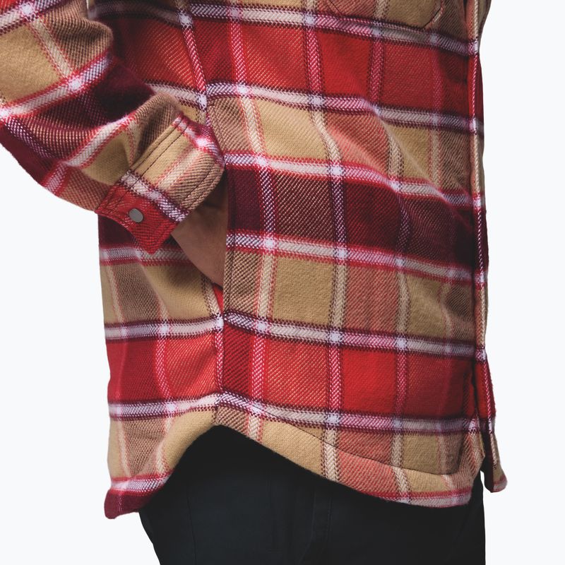 Pánská košile Columbia Windward II rich wine trapper windowpane 7