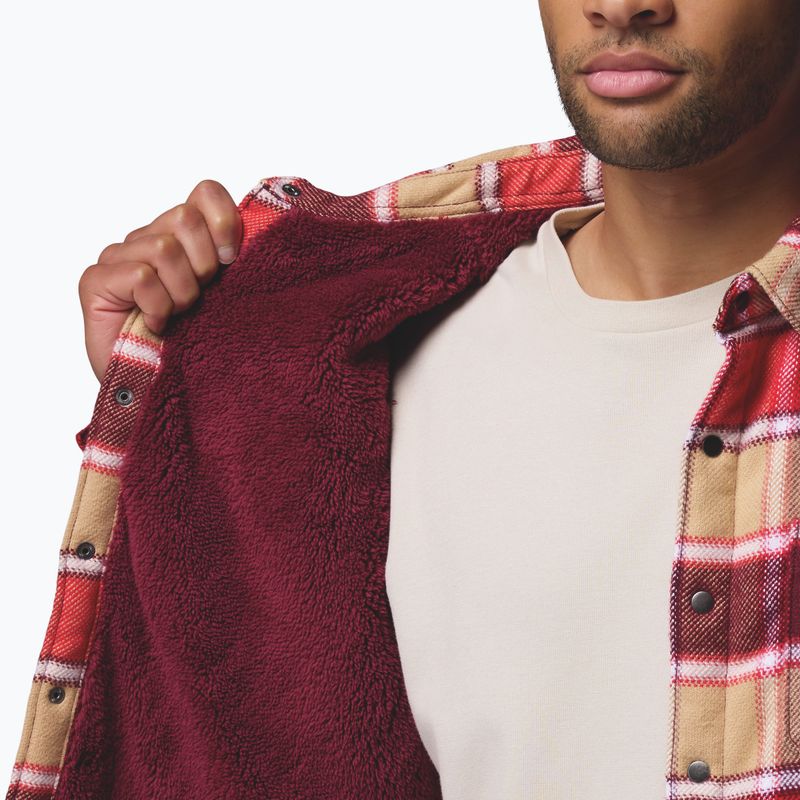 Pánská košile Columbia Windward II rich wine trapper windowpane 8