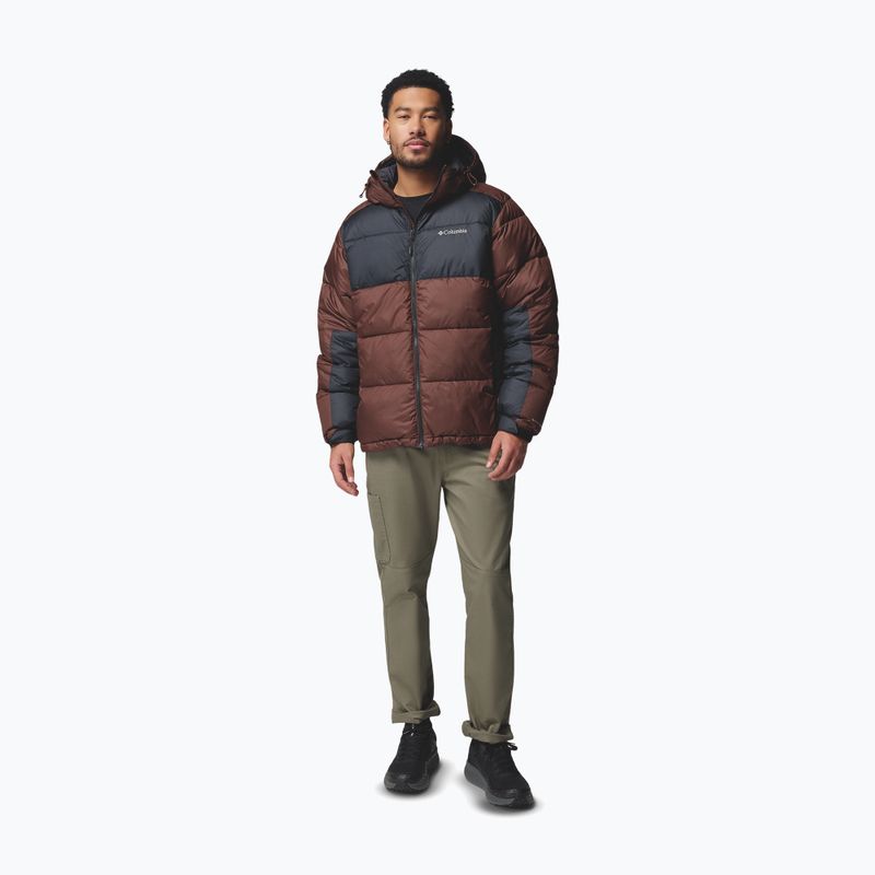 Pánská zateplená bunda Columbia Pike Lake II Hooded tobacco/black 2