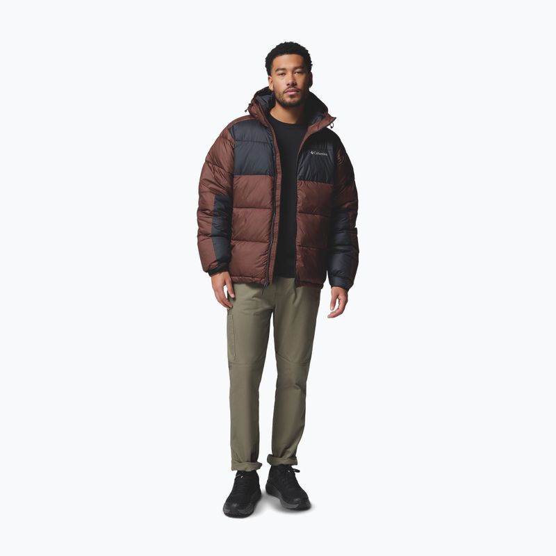 Pánská zateplená bunda Columbia Pike Lake II Hooded tobacco/black 6