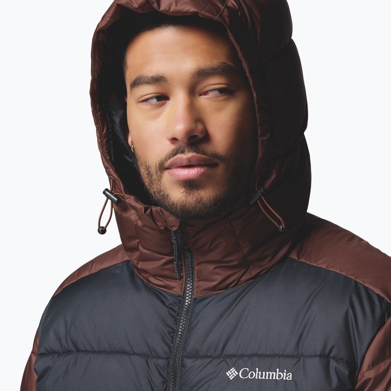 Pánská zateplená bunda Columbia Pike Lake II Hooded tobacco/black 7