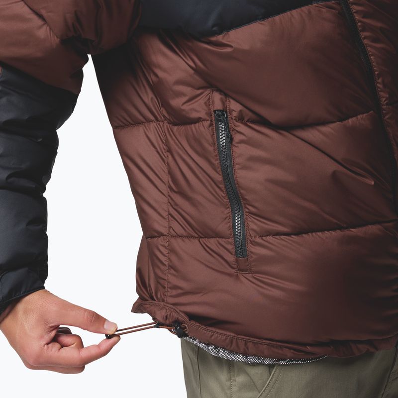 Pánská zateplená bunda Columbia Pike Lake II Hooded tobacco/black 9