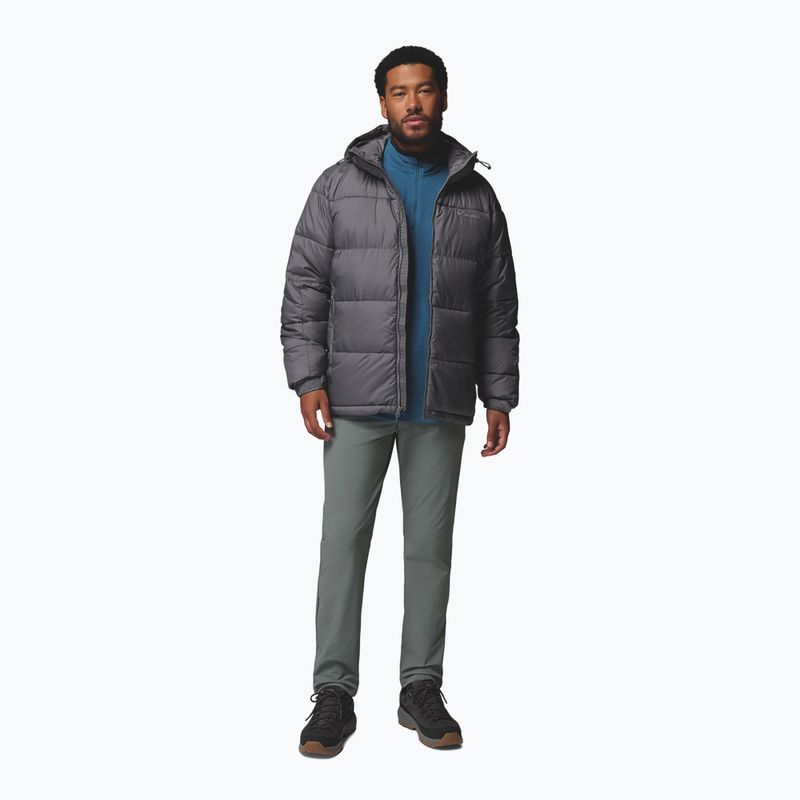 Pánská zateplená bunda Columbia Pike Lake II Hooded city grey 2