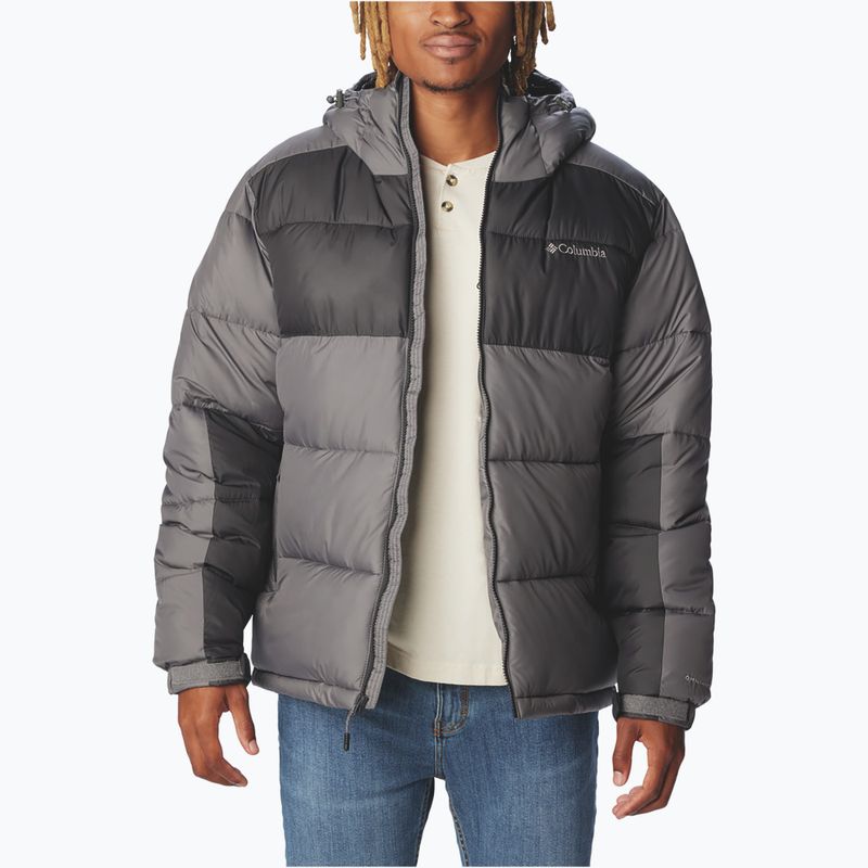 Pánská zateplená bunda Columbia Pike Lake II Hooded city grey