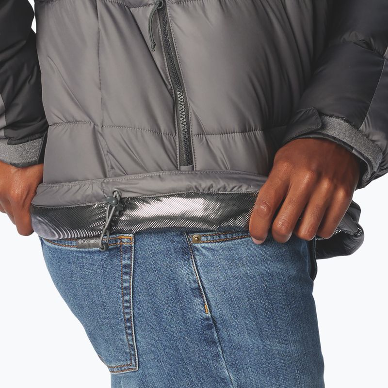 Pánská zateplená bunda Columbia Pike Lake II Hooded city grey 7