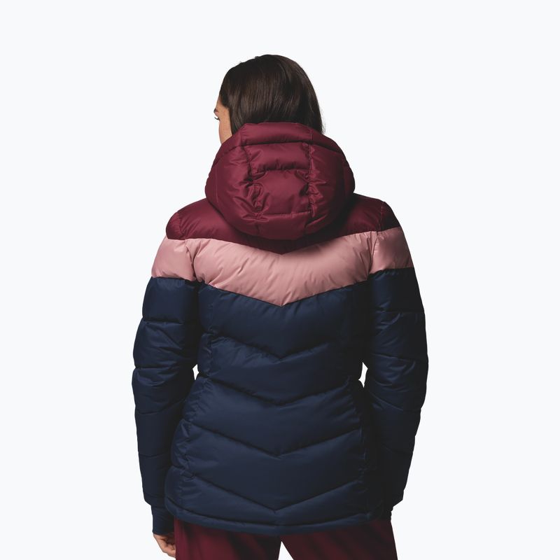 Dámská lyžařská bunda Columbia Abbott Peak II Ins collegiate navy/rich wine/eraser pink 3