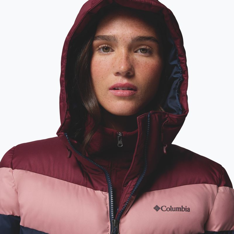 Dámská lyžařská bunda Columbia Abbott Peak II Ins collegiate navy/rich wine/eraser pink 5