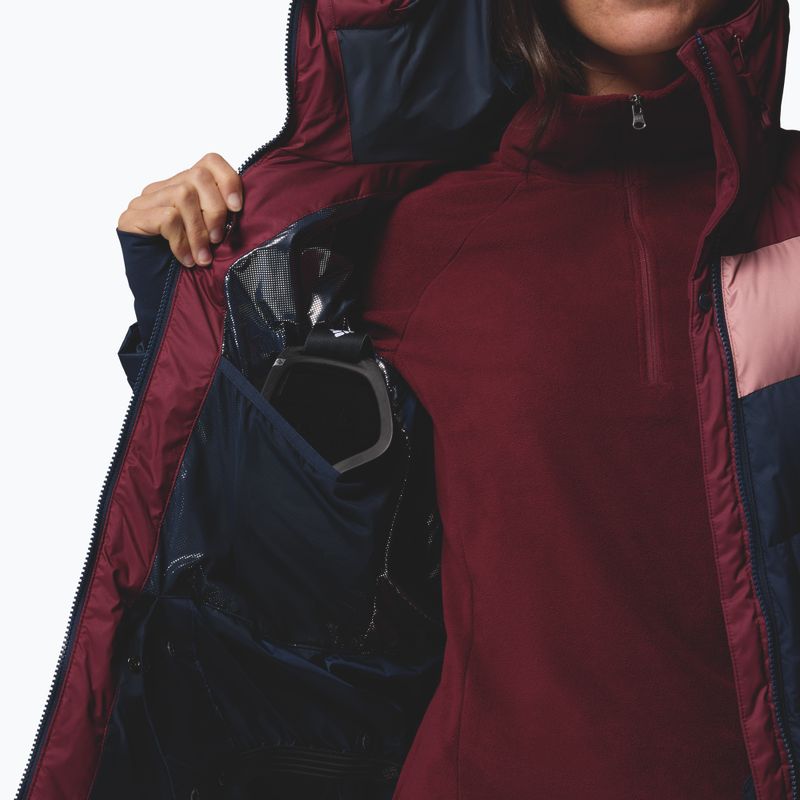 Dámská lyžařská bunda Columbia Abbott Peak II Ins collegiate navy/rich wine/eraser pink 8
