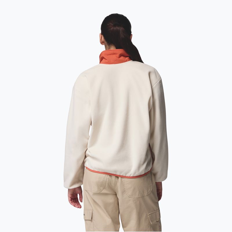 Dámská fleecová mikina Columbia Sequoia Grove 1/2 Zip Fleece chalk/eraser pink/tuscan 3