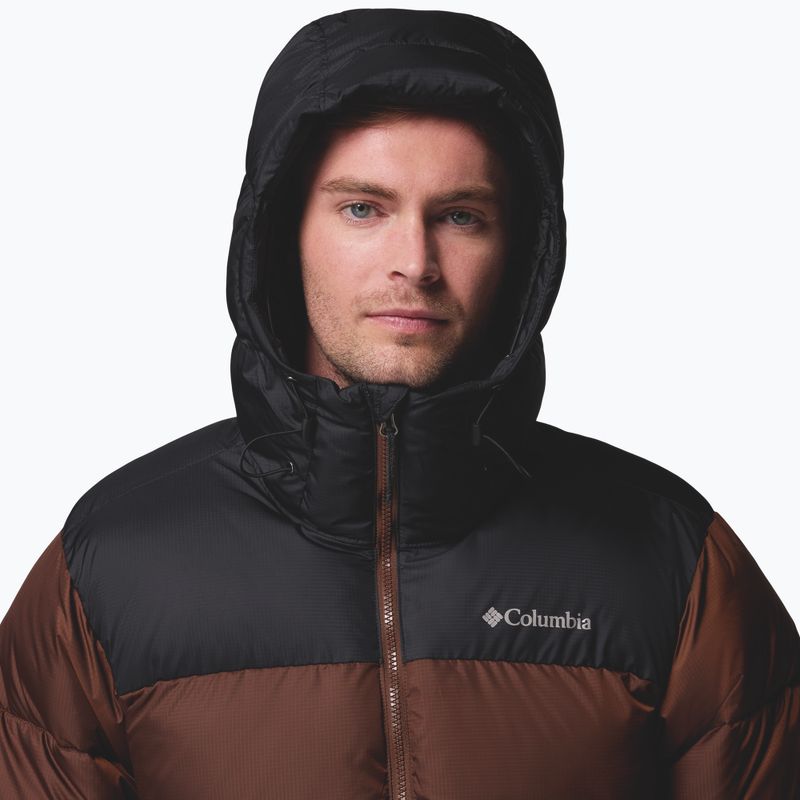 Pánská zateplená bunda Columbia Puffect II Hooded tobacco/black 6