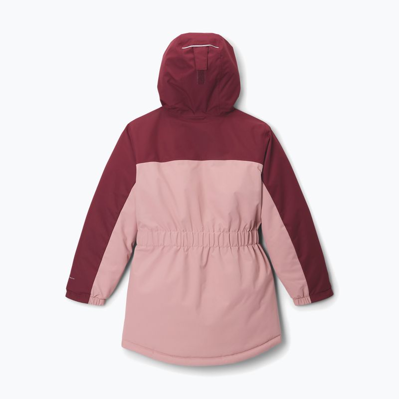 Dětská lyžařská bunda Columbia Hikebound II Long Insulated eraser pink/rich wine 2