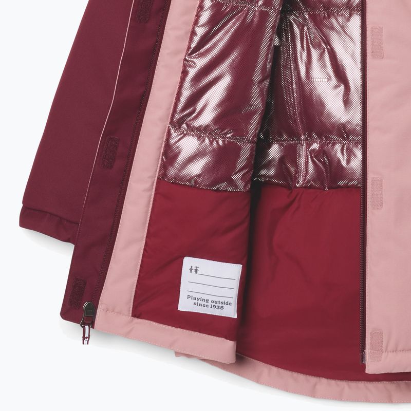 Dětská lyžařská bunda Columbia Hikebound II Long Insulated eraser pink/rich wine 3