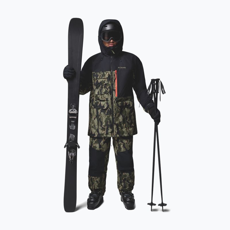 Pánské snowboardové kalhoty Columbia Coreshot Printed greenscape treebark print/black 2