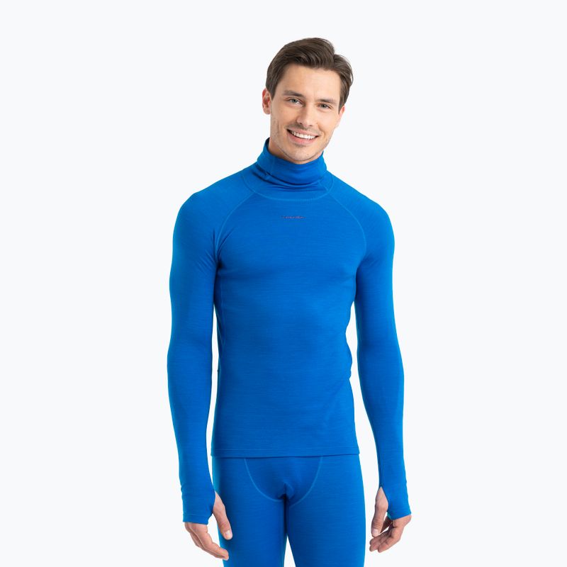 Pánská termální mikina Icebreaker Merino Roll Neck lazurite