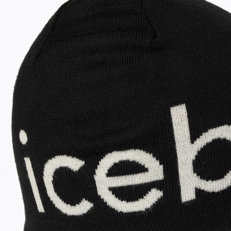 Icebreaker Merino zimní čepice black/ecru hthr 4