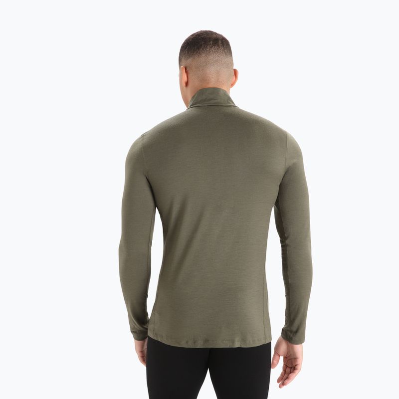 Pánská termoregulační mikina icebreaker Merino 200 Oasis Half Zip loden 3