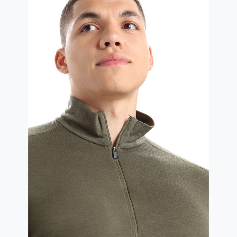 Pánská termoregulační mikina icebreaker Merino 200 Oasis Half Zip loden 4