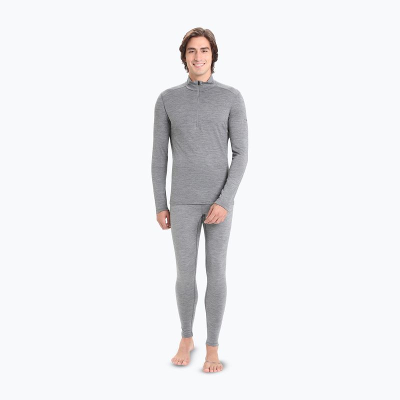 Pánská termo mikina icebreaker Merino 200 Oasis Half Zip gritstone heather 2