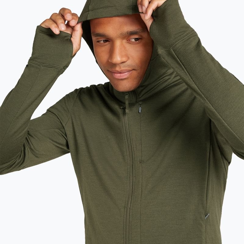 Pánská mikina Icebreaker Merino 260 Quantum IV Zip Hoodie loden 5