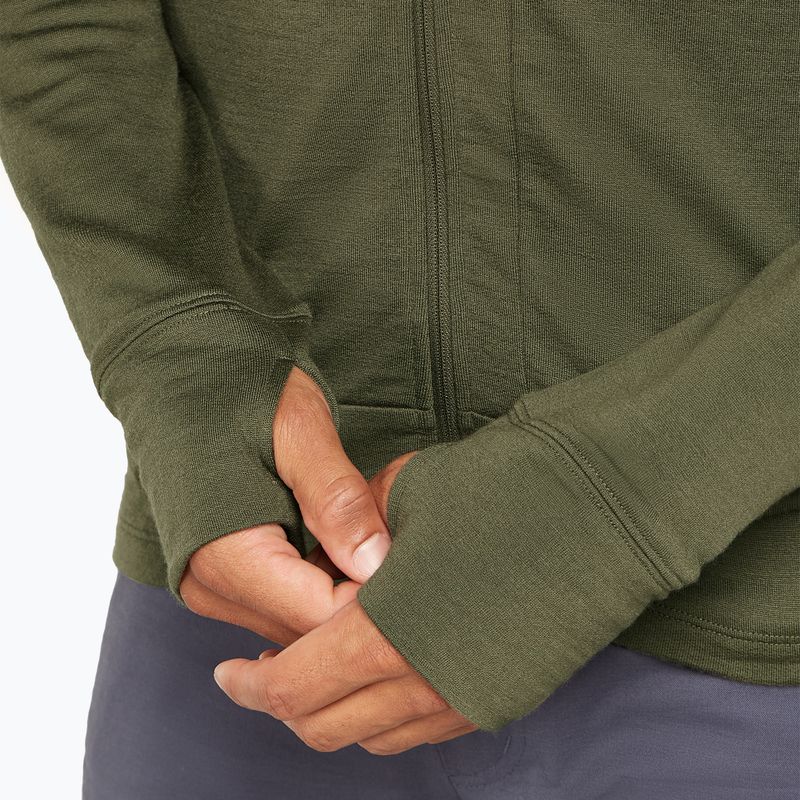 Pánská mikina Icebreaker Merino 260 Quantum IV Zip Hoodie loden 8