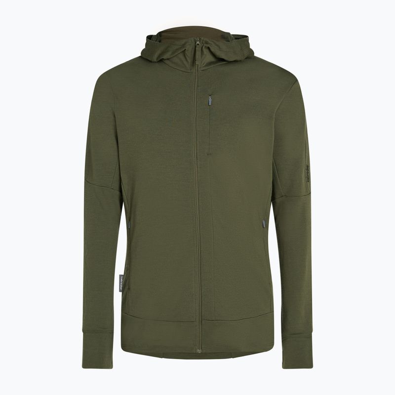 Pánská mikina Icebreaker Merino 260 Quantum IV Zip Hoodie loden 10