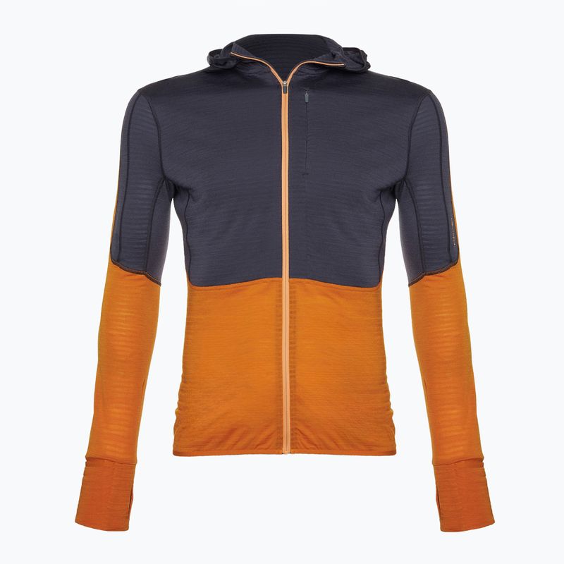 Pánská trekingová mikina  icebreaker Merino 200 Realfleece Descender Zip Hoodie graphite/ray 7