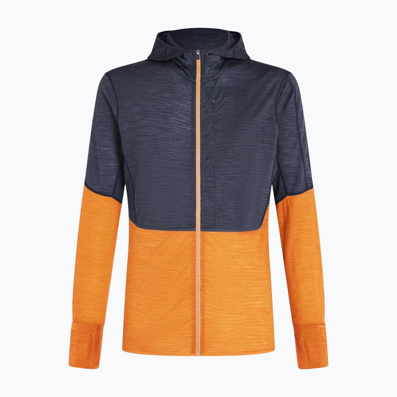 Pánská trekingová mikina  icebreaker Merino 200 Realfleece Descender Zip Hoodie graphite/ray 13