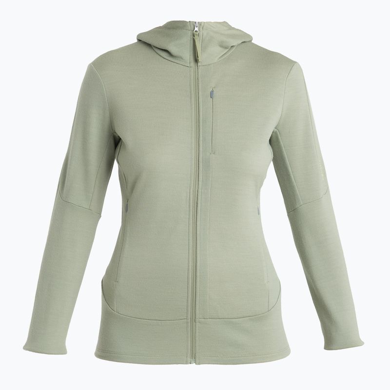 Dámská trekingová mikina icebreaker Merino 260 Quantum IV Zip Hoodie lichen 7