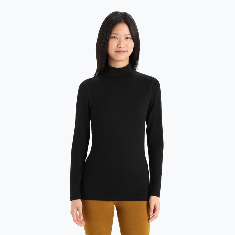 Dámská termoakční mikina icebreaker 260 Tech Turtleneck black
