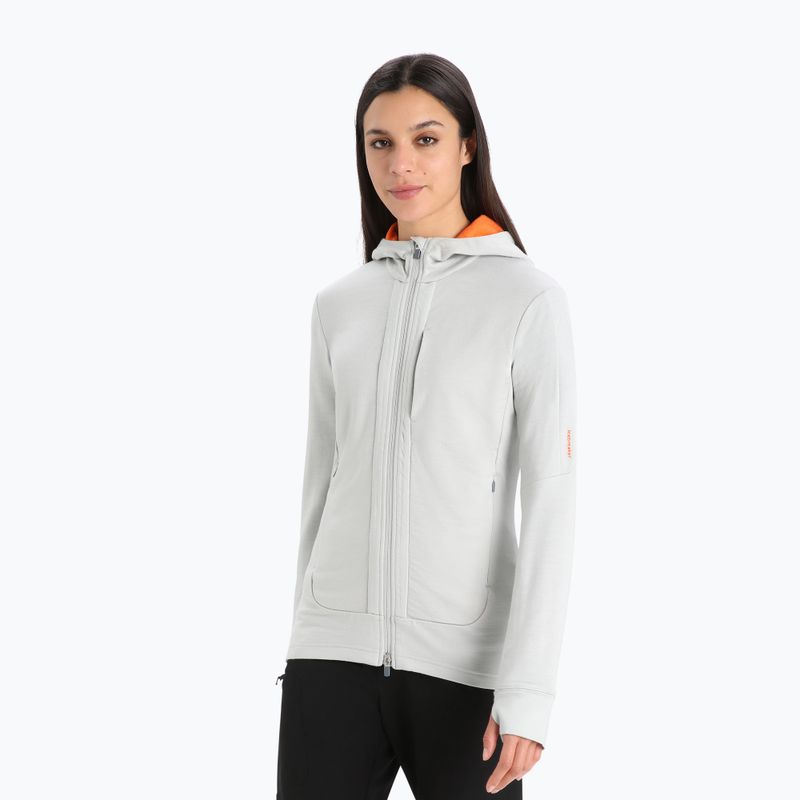 Icebreaker dámská trekingová mikina Quantum III LS Zip Hood white IB0A59JW5521