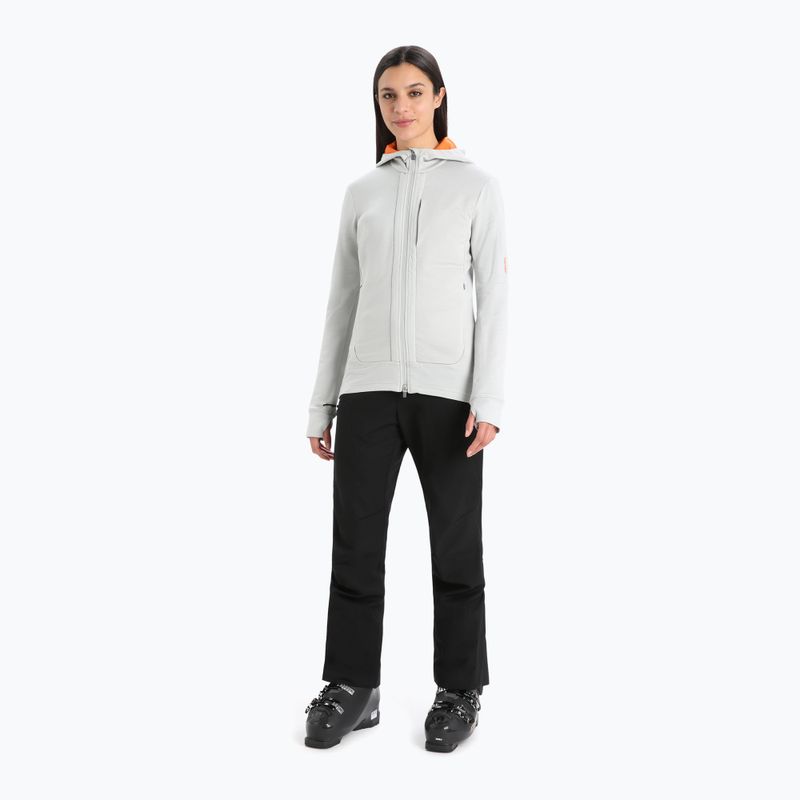 Icebreaker dámská trekingová mikina Quantum III LS Zip Hood white IB0A59JW5521 2