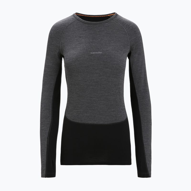 Dámská termoakční mikina icebreaker ZoneKnit 260 jet hthr/black/metro hthr/cb 8