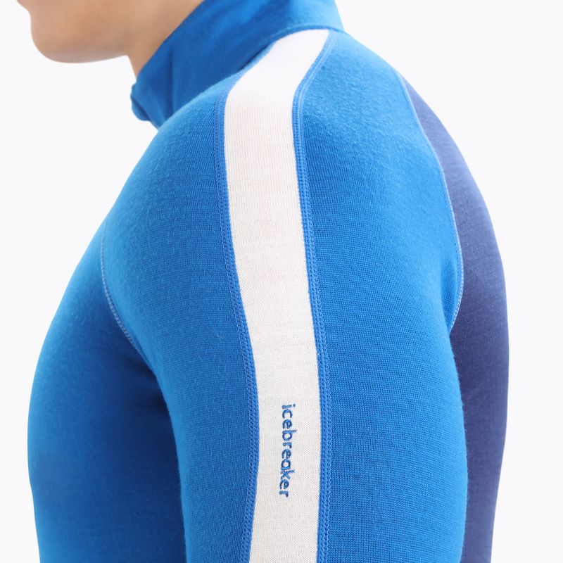 Pánská termoakční mikina icebreaker ZoneKnit 260 Half Zip lazurite/royal navy/snow/cb 6