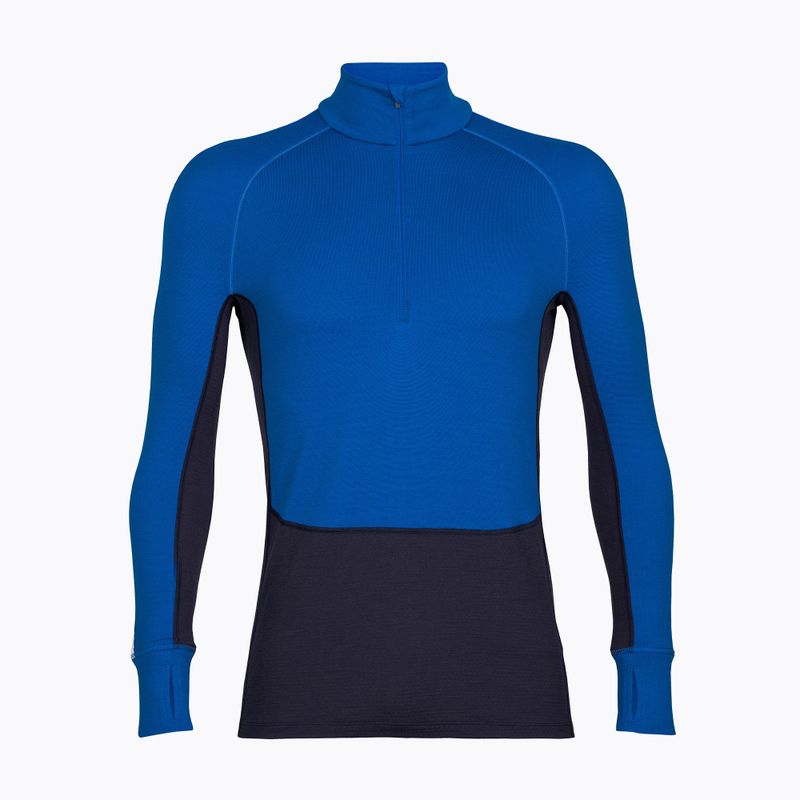Pánská termoakční mikina icebreaker ZoneKnit 260 Half Zip lazurite/royal navy/snow/cb 8