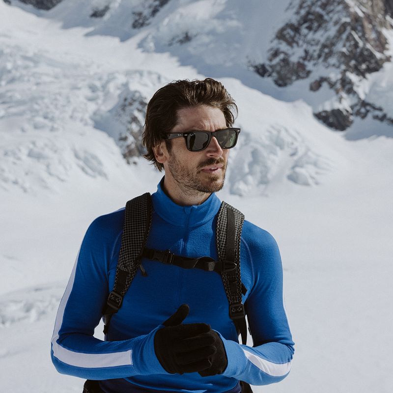 Pánská termoakční mikina icebreaker ZoneKnit 260 Half Zip lazurite/royal navy/snow/cb 11