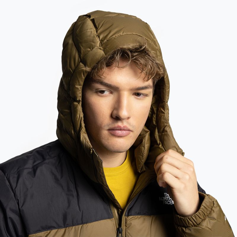 Pánská péřová bunda The North Face Diablo Down Hoodie Hnědá NF0A4M9L 5