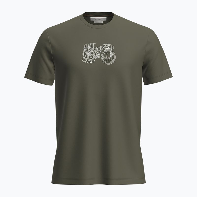Pánské trekingové tričko  icebreaker Merino 150 Tech Lite SS Tee Adventure Ride loden