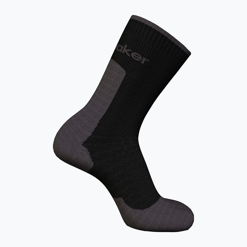 Pánské trekingové ponožky  icebreaker Merino Hike+ Light Crew black/obsidian 2