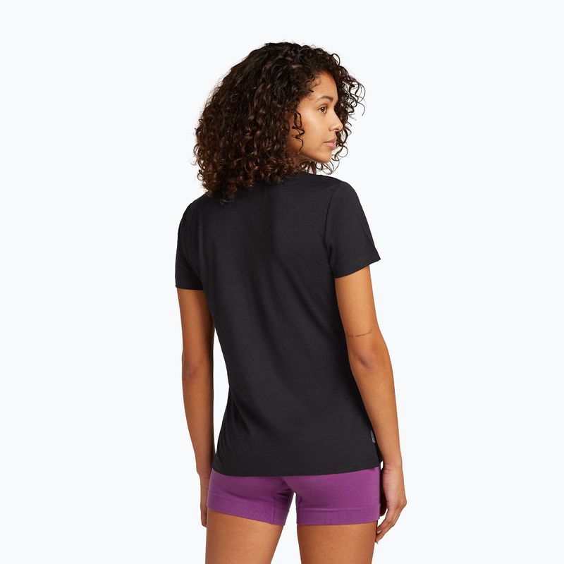 Dámské trekové tričko icebreaker Merino 150 Tech Lite SS Tee Sparkling Stars black 3