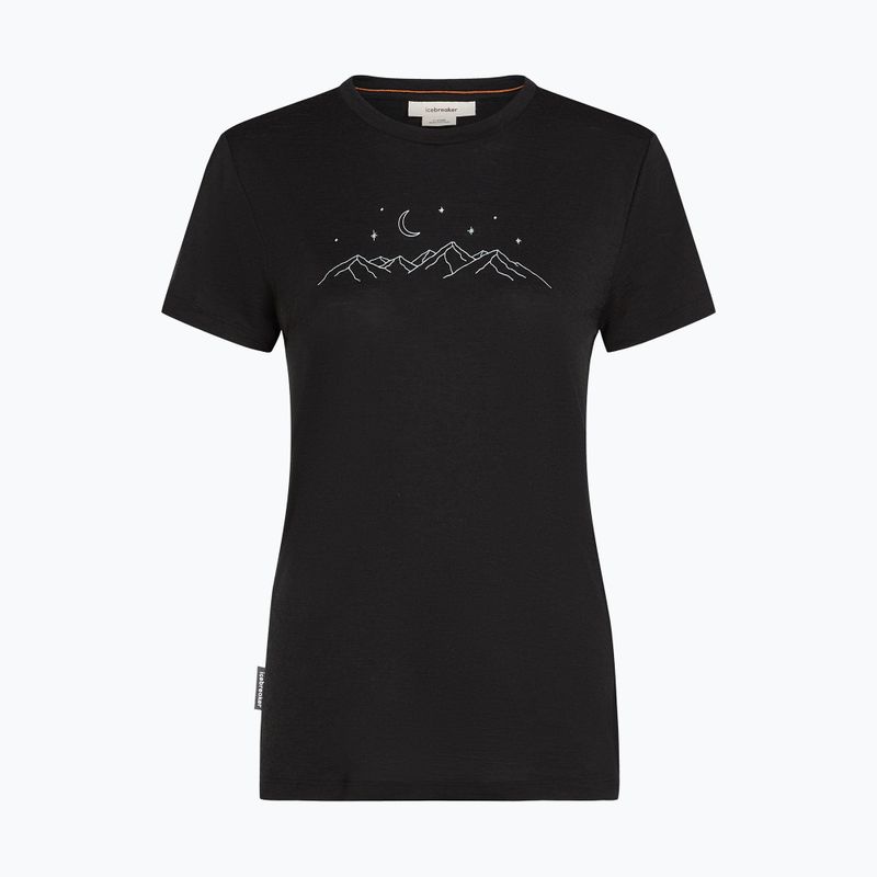 Dámské trekové tričko icebreaker Merino 150 Tech Lite SS Tee Sparkling Stars black 6