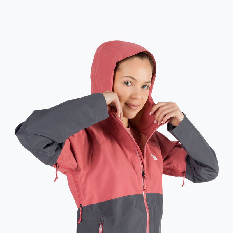 Dámská nepromokavá bunda The North Face Diablo Dynamic JKT šedo-růžová NF0A555W59L1 7