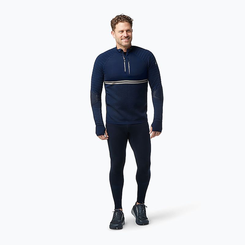 Pánská termální mikina Smartwool Intraknit Merino Tech 1/4 Zip navy blue 16670 6