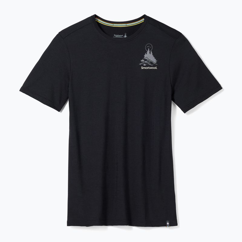 Pánské tričko Smartwool Wilderness Summit Graphic Tee trekkingové tričko černé 16673 4