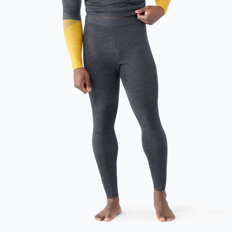 Pánské termo kalhoty Smartwool Intraknit Thermal Merino Baselayer charcoal heather black